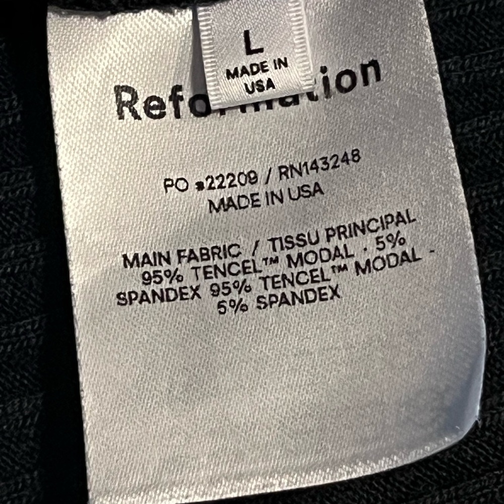 Reformation Black Sleeveless Midi Dress with Side Slit - Picture 8 of 8